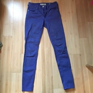 Cobalt blue bullhead jeans