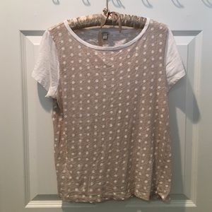 Pink polka dot tee
