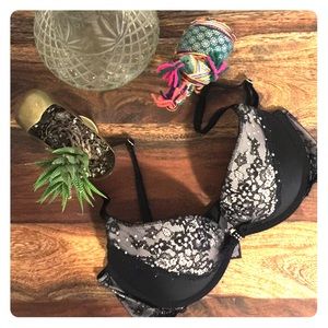 Victoria's Secret bra with lace and rhinestones
