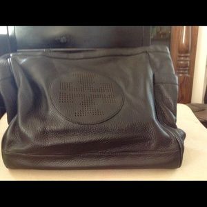 MARKED DOWN! Usd Tory Burch tote w perforated logo