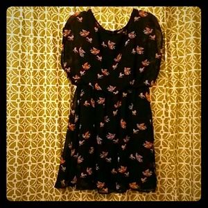 Navy Blue Bird Dress