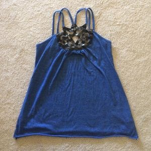 Silence + Noise Blue Top