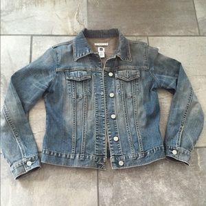 Gap Denim Jacket Distressed M Jean