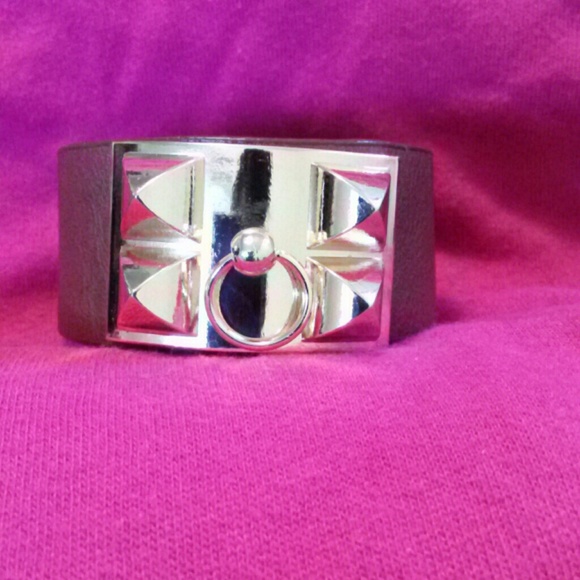 Brown pyramid Cuff