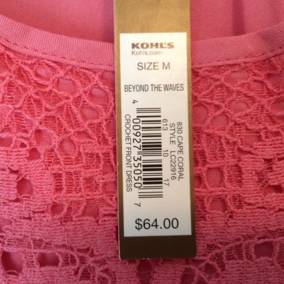 Salmon Lauren Conrad dress NWT - Picture 3 of 4