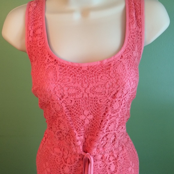 Salmon Lauren Conrad dress NWT - Picture 2 of 4