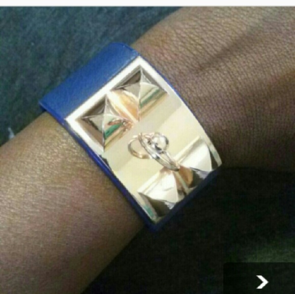 Blue Cuff Bracelet