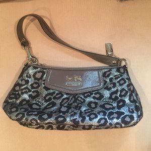 Limited edition coach leopard print purse