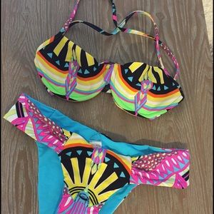 Mara Hoffman Bird of Paradise Bikini Set Sz Small