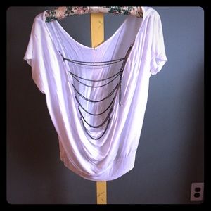 White top with chains