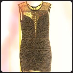 Black sheer going out dress