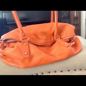 Used Kate Spade Leslie Large Cobble Hill Orange