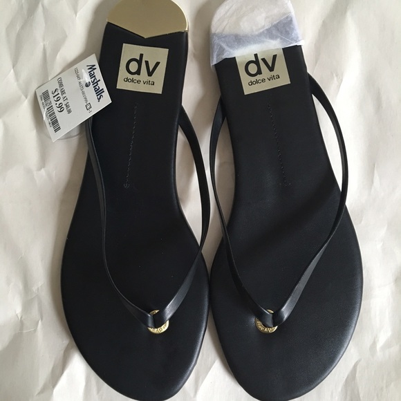 Dolce Vita Shoes - ❌SOLD❌Dolce Vita Leather Black/Gold Sandals sz 10