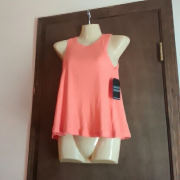 Lace Orange Tank Top