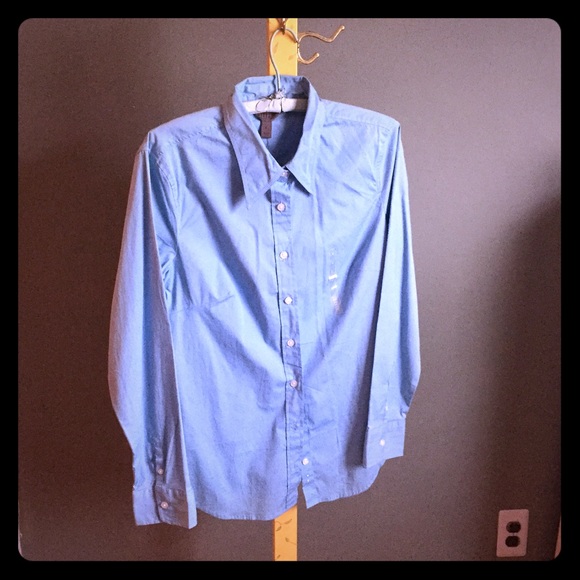 Blue button up - Picture 1 of 2