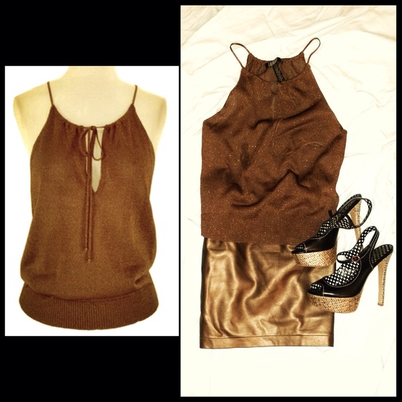 Sexy Bronze Sleeveless Top - Laundry