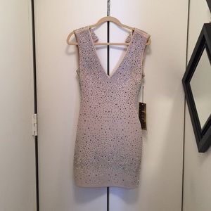 Wow Couture Backless Studded Dress