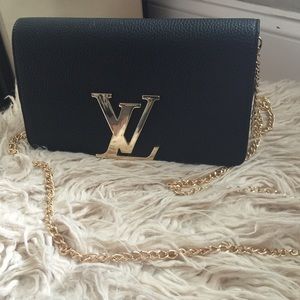 Black Louise cross body bag