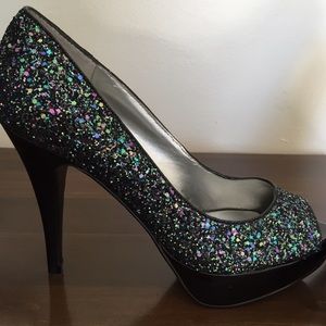 High heeled shoes. Guess