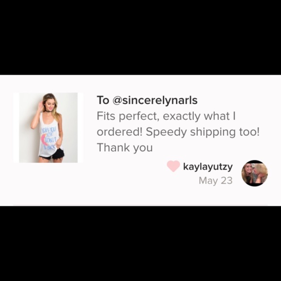 🔹LAST🔹I Love You to The Donut & Back Tank - Picture 3 of 3