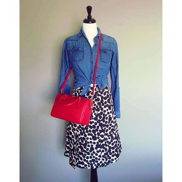 Banana Republic Midi Pleated Skirt