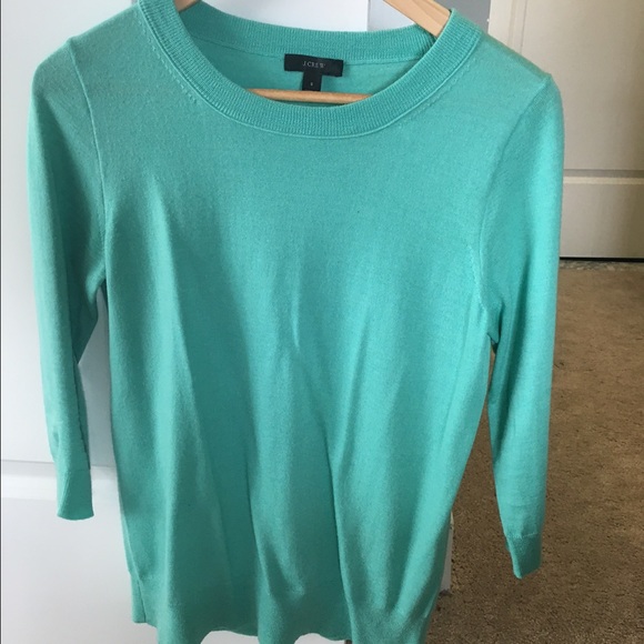 Mint green J. Crew Tippi sweater
