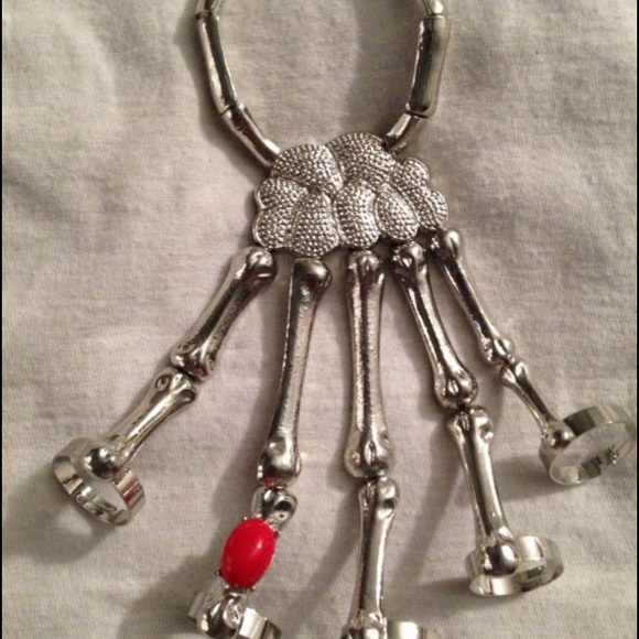 Goth skeleton bracelet