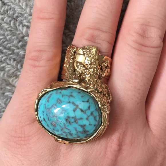Ysl Jewelry - YSL Turquoise Arty Ring