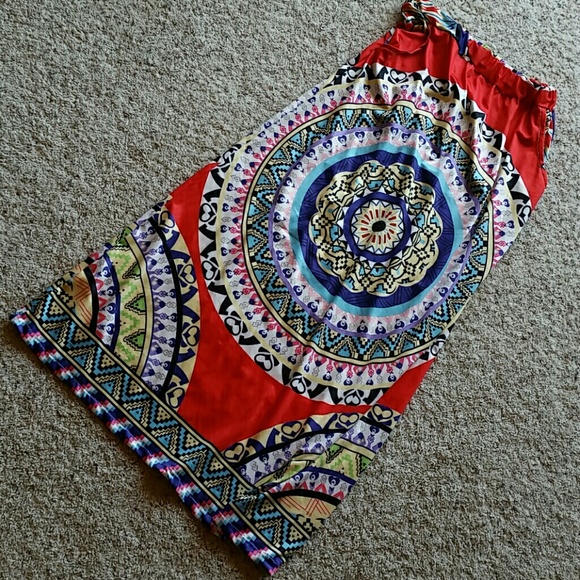 Multi Colored Maxi Skirt