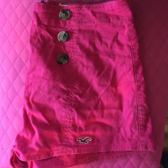 Hot pink hollister shorts