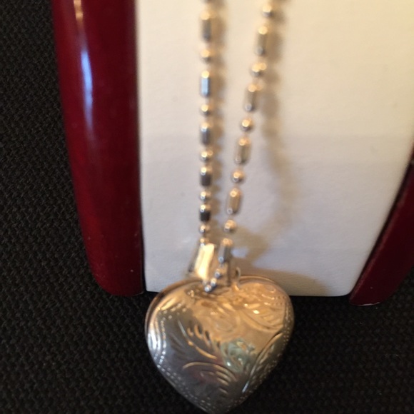 Silver chain with locket