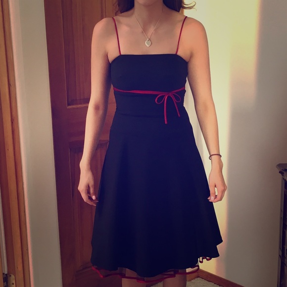 Black and Red Dress