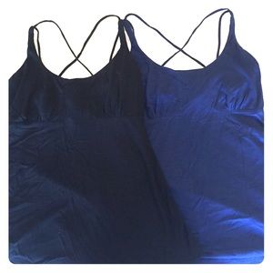 Pair of Victoria Secret Crossback Tanks