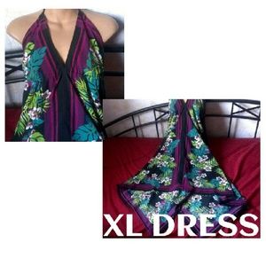 Ready for summer!!! Black Purple Floral Dress