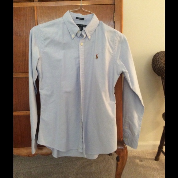 Light blue button down Ralph Lauren shirt