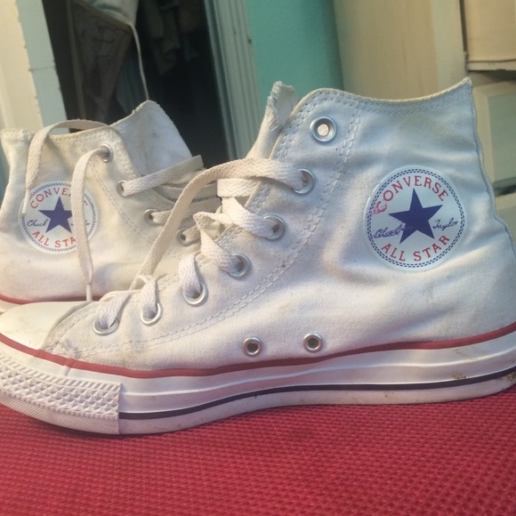 High top converse white