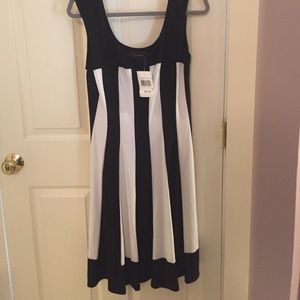 New with tags! black and white striped dress