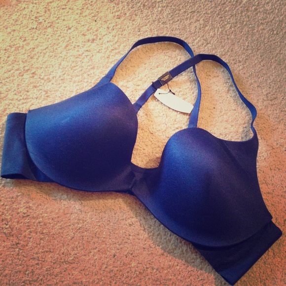 VS Brand New Navy Cross Strap Front Closure Bra