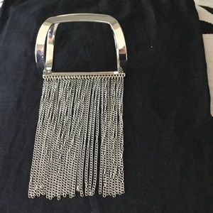 Bracelet with 4" fringed chain...