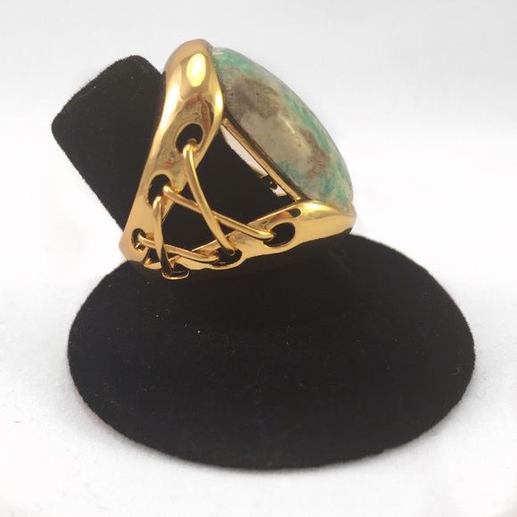 Genuine turquoise corset ring - Picture 2 of 3