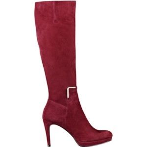 Nine West "evah" maroon suade boots