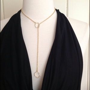 REDUCED!!! Rebecca Minkoff Gold Plated Pave Lariat