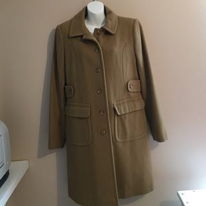100% wool thigh length coat
