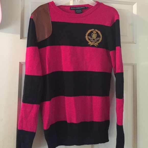 Navy & pink striped Ralph Lauren sweater