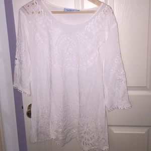 Lace bathing suit cover up for the beach!