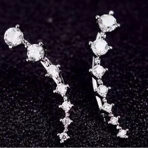 Ear Cuff Crystal Earrings