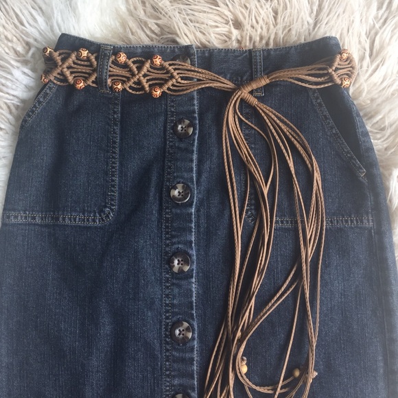 Vintage 70s Beaded BOHO Belt - Picture 4 of 4