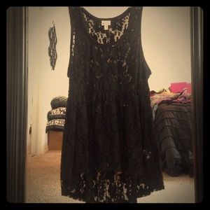 Mudd All-Over Lace Tank Top