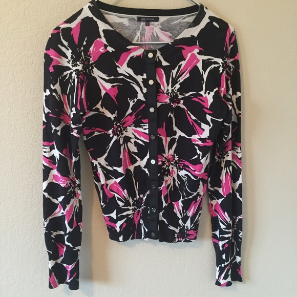 Anne Klein Print Cardigan