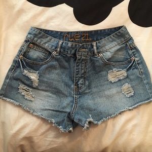 High waisted shorts